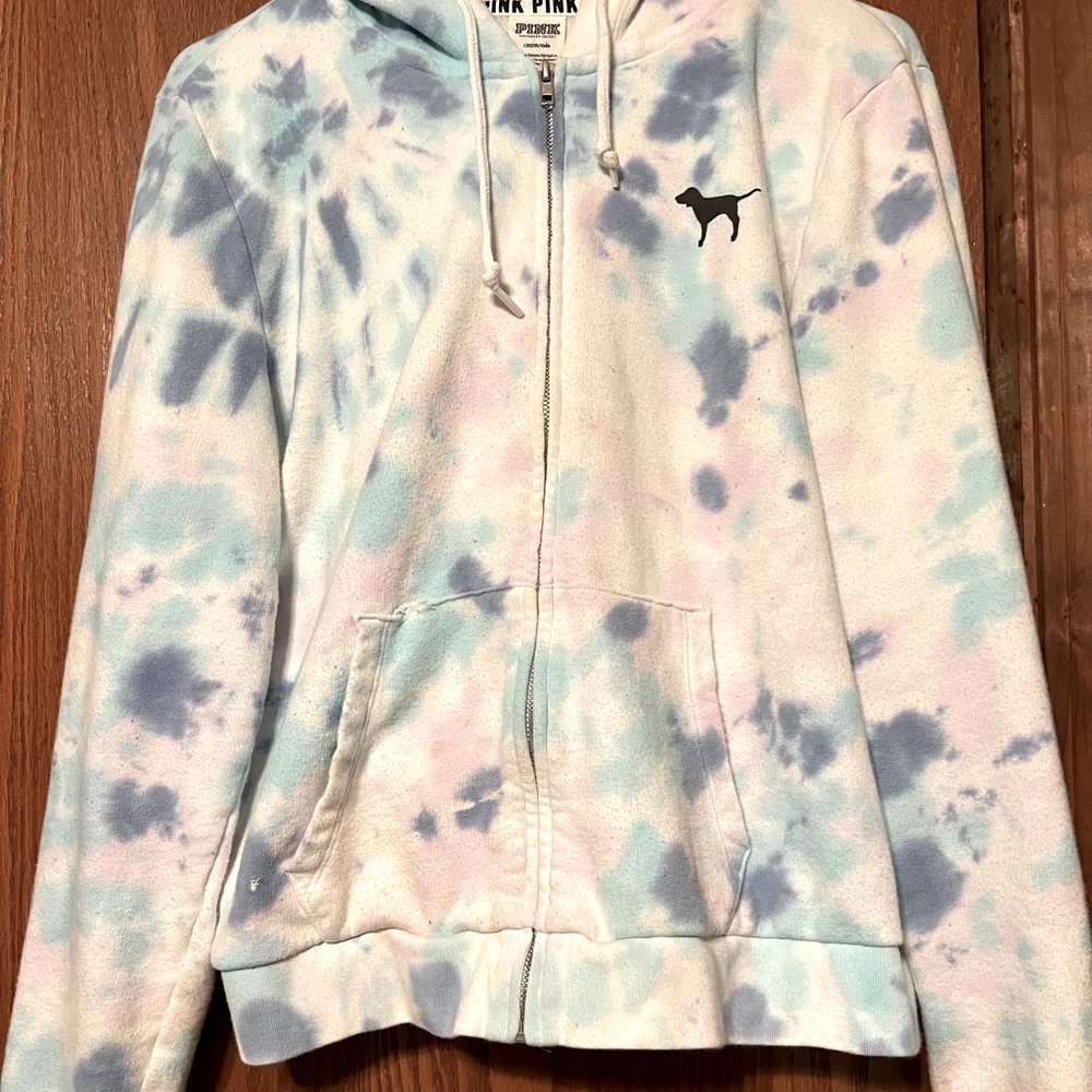 Tye-dye PINK zip up